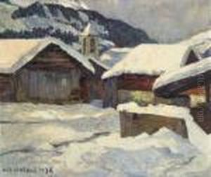 Winterliches Dorf. 1938.