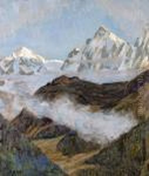 "abendstimmung Bei Arosa". - view 1