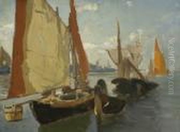 Fischerboote Im Hafen. - view 1