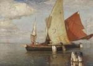 Fischerboote In Der
Lagune. by Manuel Wielandt