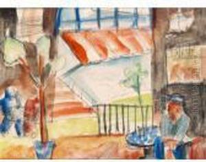 Im Cafe by Walter Kurt Wiemken
