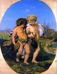 Drunken Bacchus and Cupid by Jean-Leon Gerome