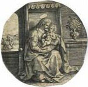 Item No. 510890 : Jan Wierix, Adoration Of The Magi Dxt1 by Johan Wierix