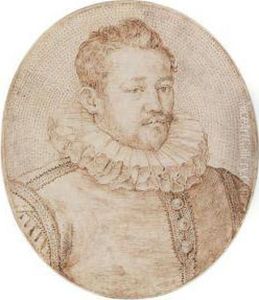 Portrait Of A Man Wearing A Ruff, Bust Length by Johan Wierix