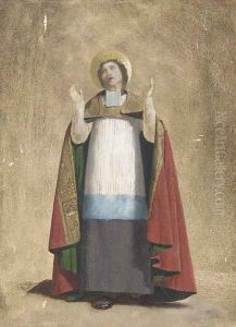 Bishop Belzunce of Marseille making a vow to the sacred heart during the plague of 1720-21