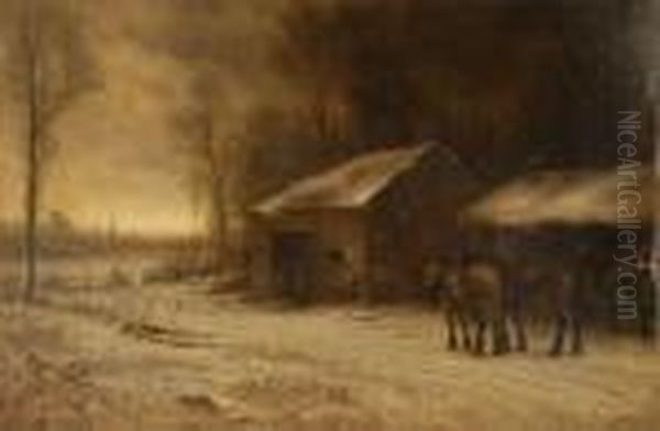 Winter Evening By The Forge - view 1
