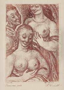 Three Female Figures by Eduard Wiiralt