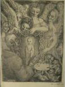 Composizione Surreale by Eduard Wiiralt