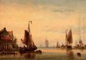 Shipping On A Calm Estuary