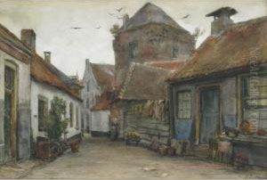 Washday In A Dutch Laneway Washday In A Dutch Laneway