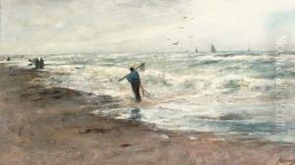 Shell Fishers On The Beach - view 1