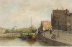 View Of Amsterdam, The Koepelkerk Beyond by Jan Hillebrand Wijsmuller