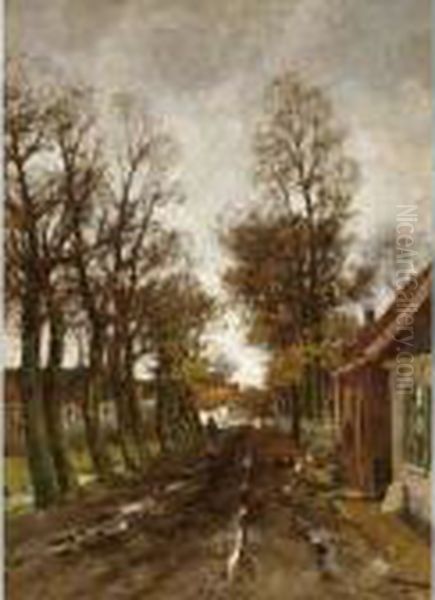 Peasant Woman In A Forest Lane - view 1