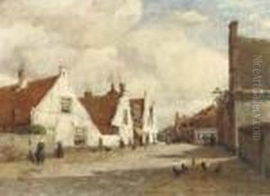 Village Street In Noordwijk