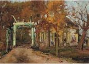 De Groene Wipbrug: A Green Drawbrigde In Autumn