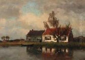 A Farm Along A River A Farm Along A River