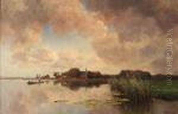 An Angler In A Polder Landscape - view 1