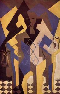 Harlequin At A Table