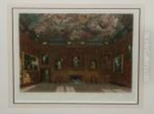 The Chapel, Hampton Court And Conservatory, Carlton House by Charles Wild