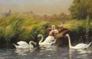 A Water Picnic by Frank Percy Wild