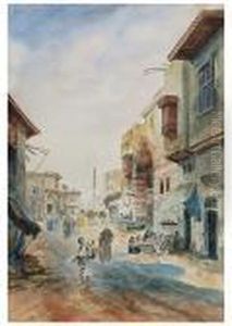 Basar Mit Zahlreichen Handlern by Charles Wilda