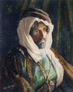 Portrait Of An Arab by Charles Wilda