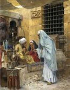 In The Bazaar by Charles Wilda