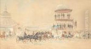 Carriage Race. by Hans Gottfried Wilda