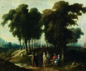 Promeneurs A L'oree D'un Bois by Jan Wildens