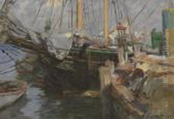 Schooners At Anchor - view 1