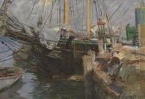 Schooners At Anchor