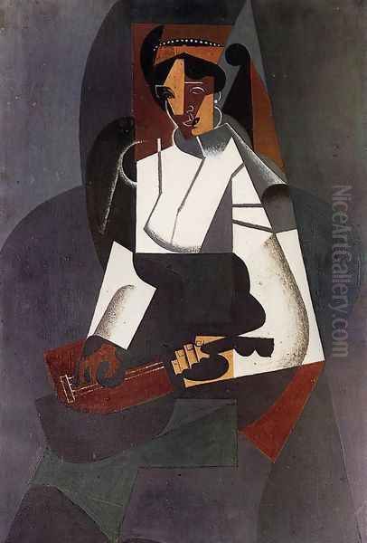 Woman with a Mandolin (after Corot) - view 1