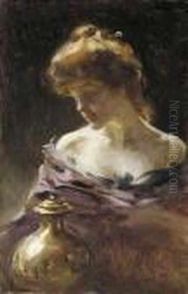 Woman With A Brass Urn - view 1