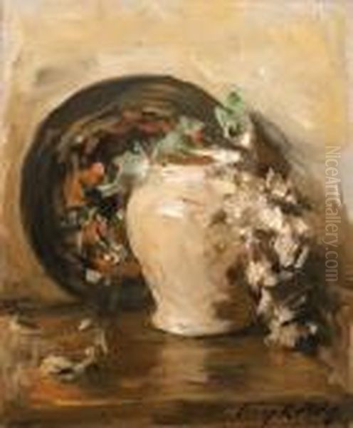 Still Life With Vase And Plate - view 1