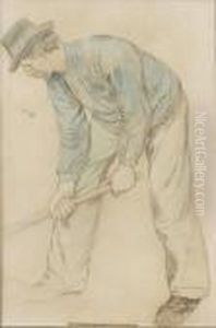 Man Med Redskap by Carl Wilhelm Wilhelmson