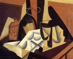 Still Life with White Tablecloth by Juan Gris