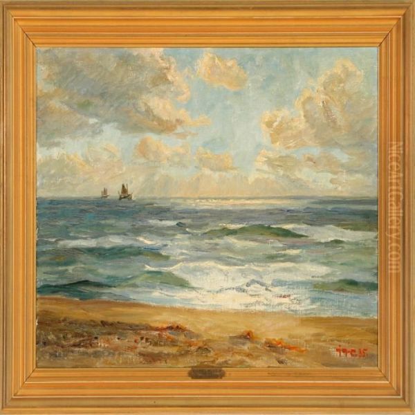 Breakers Along Thecost Of Skagen Beach, Denmark - view 1
