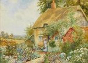 The Cottage Garden, A Pair by Arthur Stanley Wilkinson