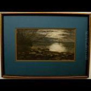 Moonlit Lake by Thomas Harrison Wilkinson