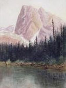 Emerald Lake And Mt. Burgess by Thomas Harrison Wilkinson