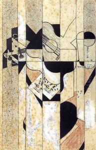 Guitar and Glass I by Juan Gris