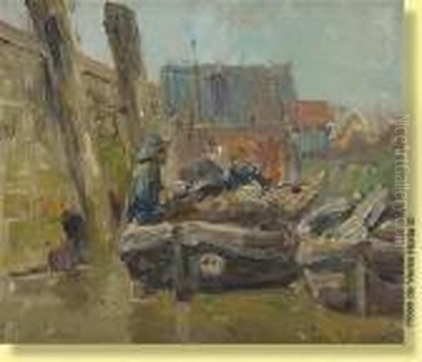 Pecheur Sur Sa Barque - view 1