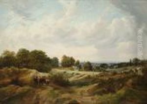 Hampstead Heath, St Paul's In The Distance by George Burrell Willcox