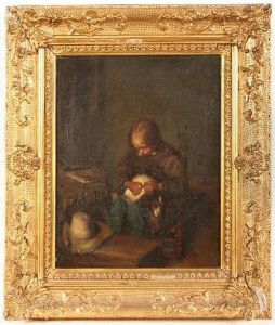 Johann Georg (deutscher Maler Undkupferstecher by Johann Georg Wille