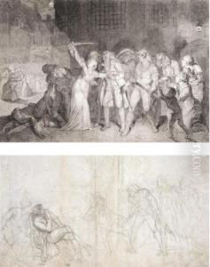 Elizabeth Cazotte Rescues Her 
Father From The Death Sentence At The Prison Of L'abbaye 23 September 
 (#) Verso
