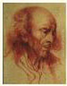 Sanguine Porte Une Signature 
Apocryphe En Bas A Droite Cachet De Collection : Fabre En Bas A Gauche 
Et Collection Du Prince Argustensky En Bas A Droite.