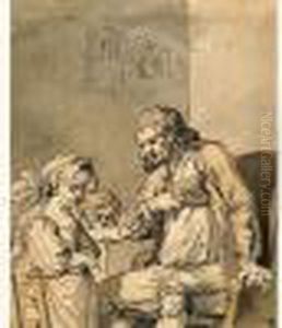 La Reprimande Paternelle by Pierre-Alexandre Wille