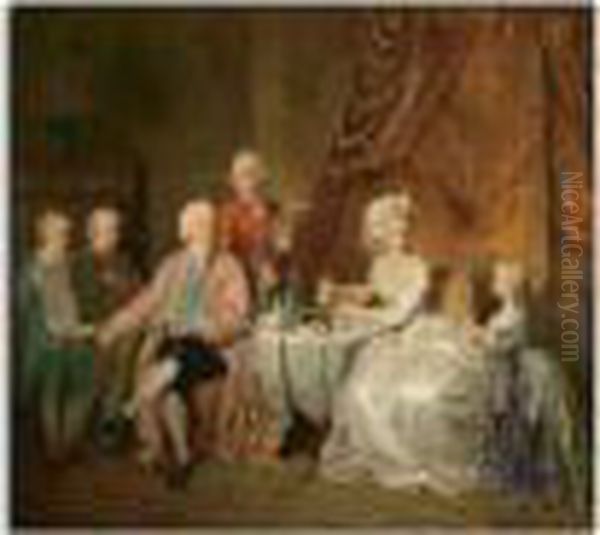 Portrait D'un Amateur Et De Sa Famille - view 1