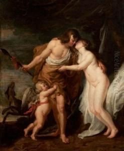 Marte, Venere E Amore by Thomas Willeboirts Bosschaert