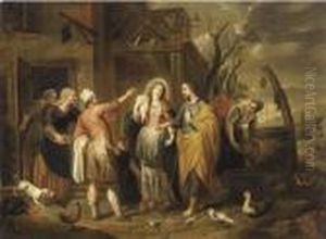 Mary And Joseph At The Inn by Abraham Willemsens